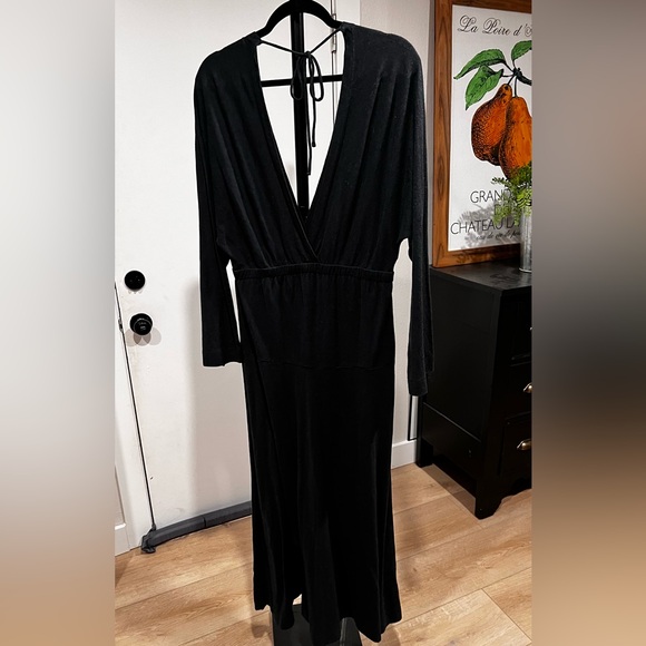 Free People Black Backless Maxi Dress - Picture 4 of 5